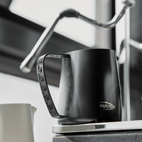 IKAPE V4 milk frothing pitcher with hollow handle, 430ml, view 2